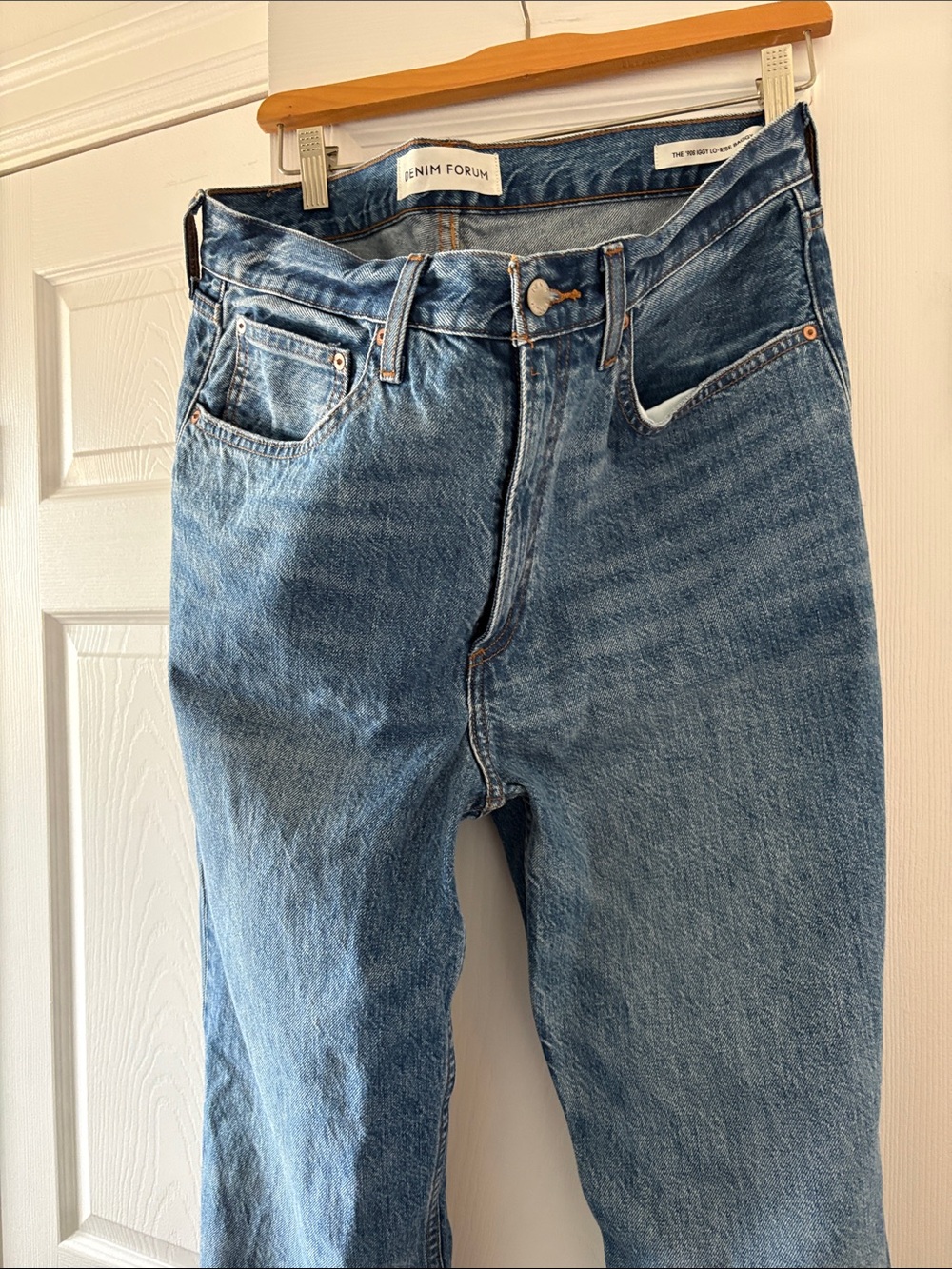 Denim Forum Medium Blue Straight Jeans